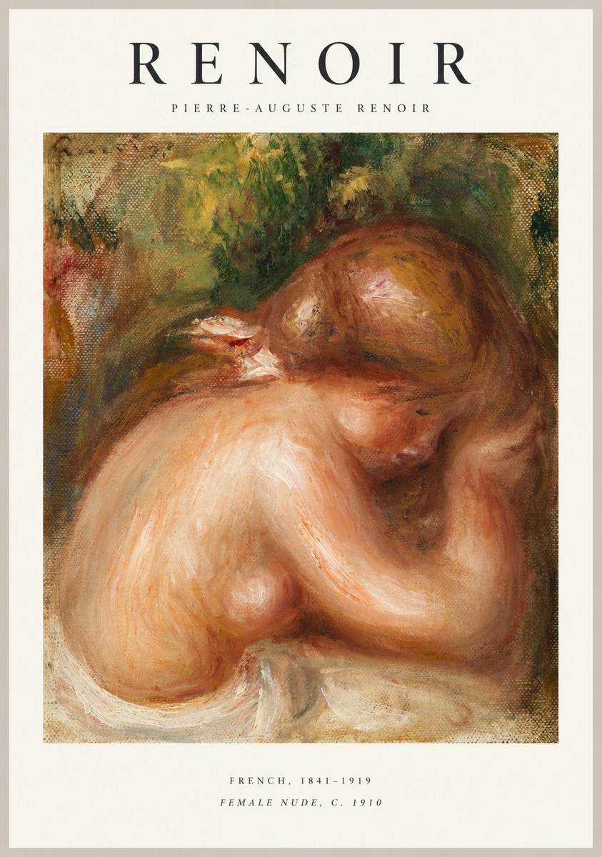 Renoir Female Nude, C. 1910 No1 - Poster