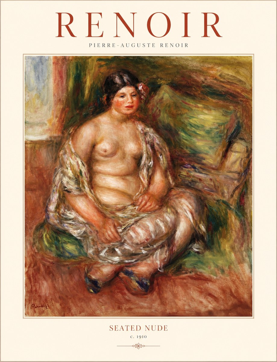 Renoir Seated Nude No1 - Poster