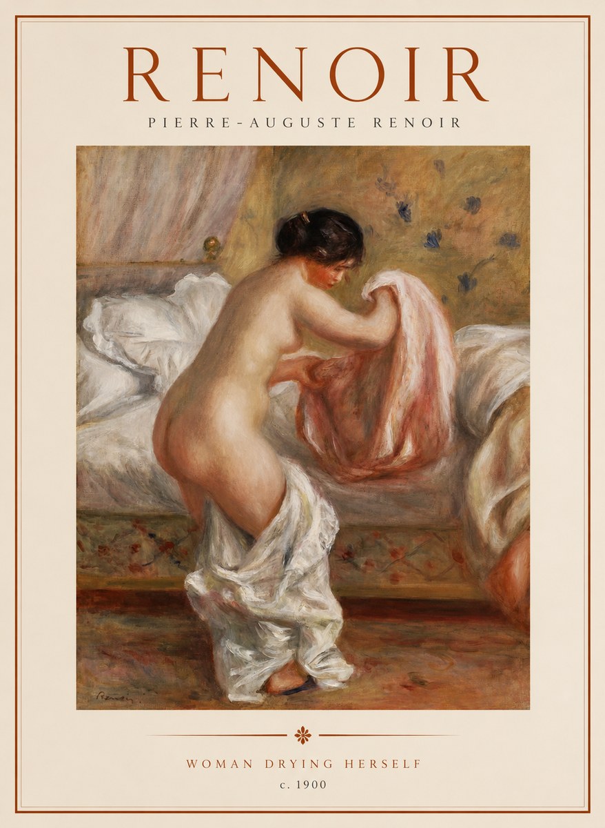 Renoir Woman Drying Herself No1 - Poster