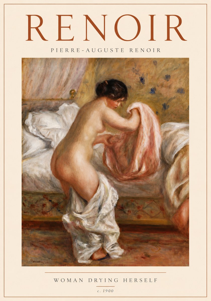 Renoir Woman Drying Herself No4 - Poster