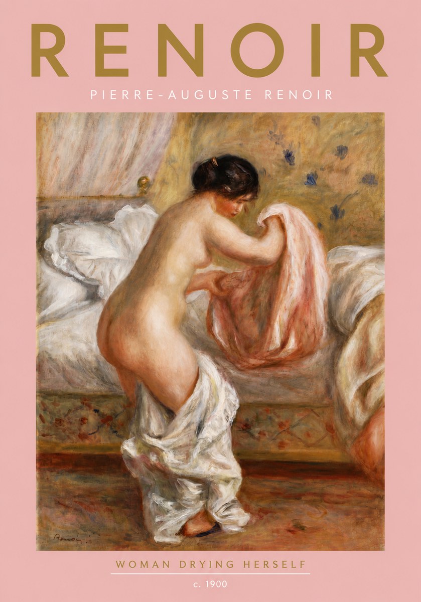 Renoir Woman Drying Herself No5 - Poster