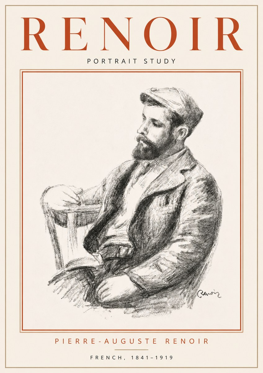 Renoir Portrait Study II No4 - Poster