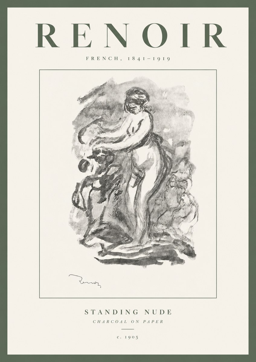 Renoir Standing Nude No3 - Poster