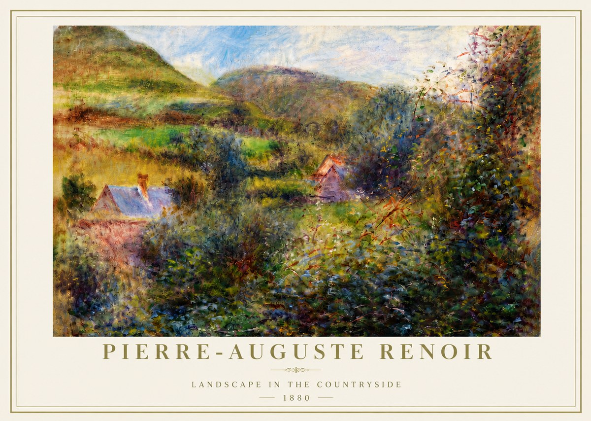 Renoir Landscape in the Countryside No5 - Poster