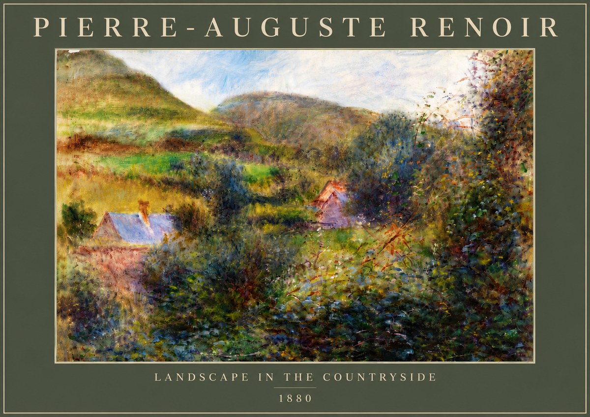 Renoir Landscape in the Countryside No6 - Poster