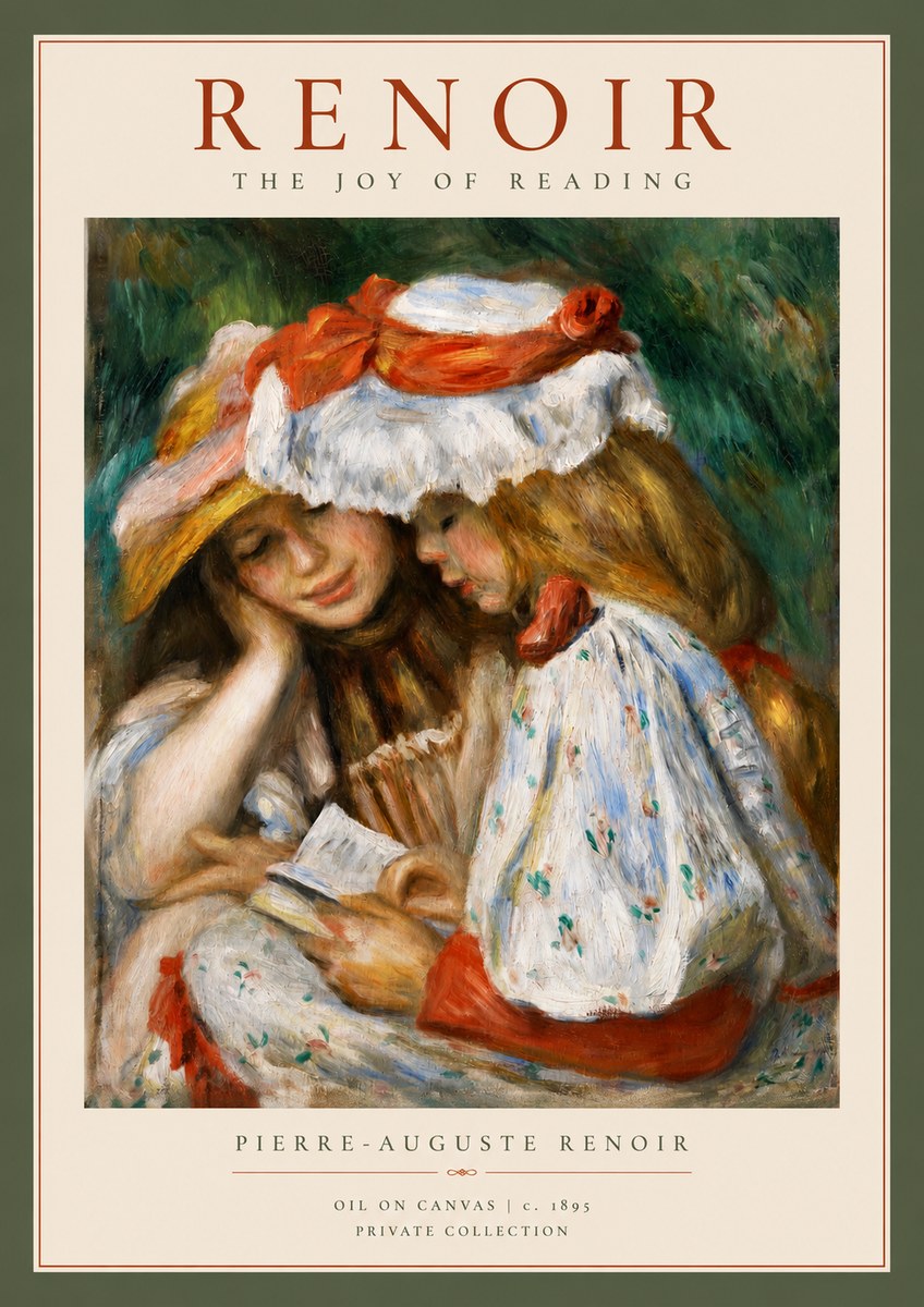 Renoir The Joy of Reading No2 - Poster
