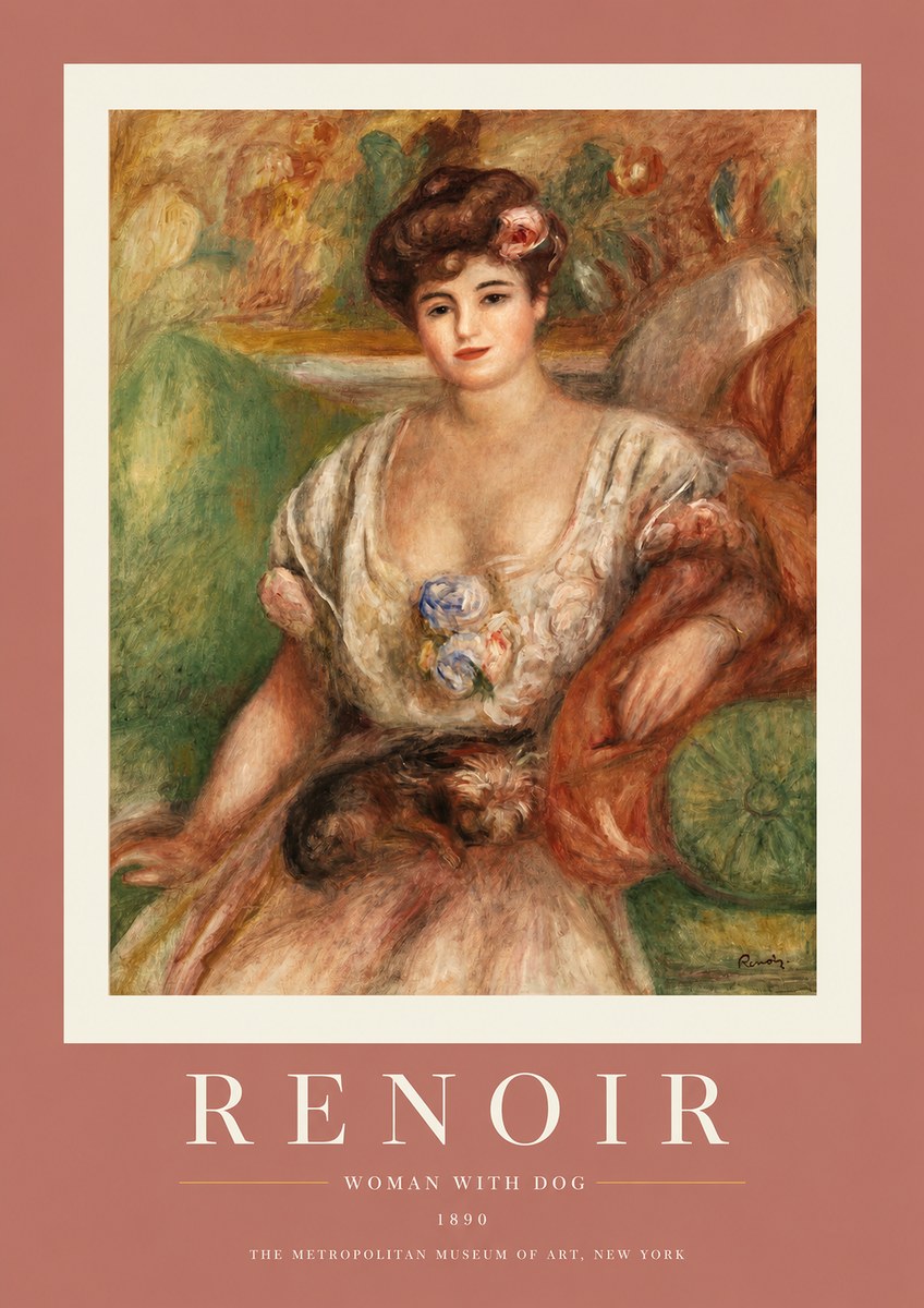 Renoir The Roman Girl No2 - Poster