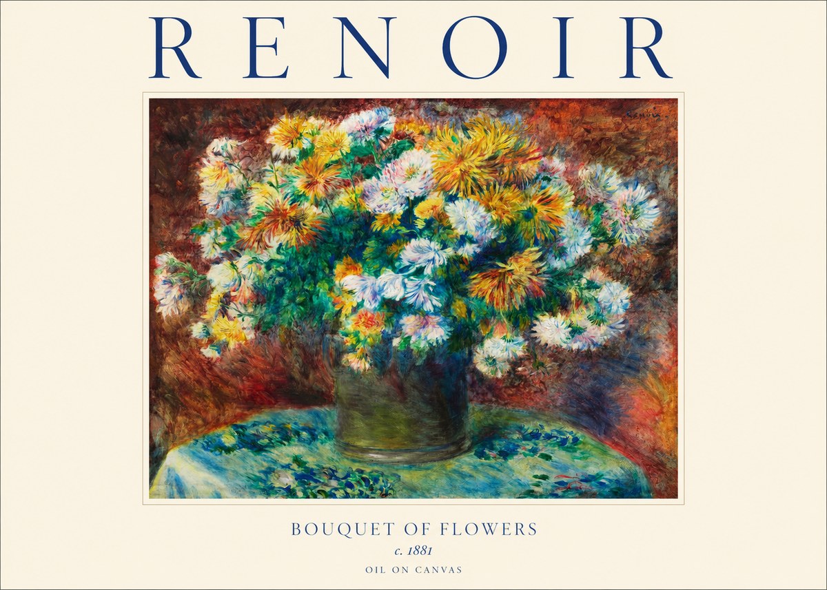 Renoir Bouquet of Flowers IV No1 - Poster
