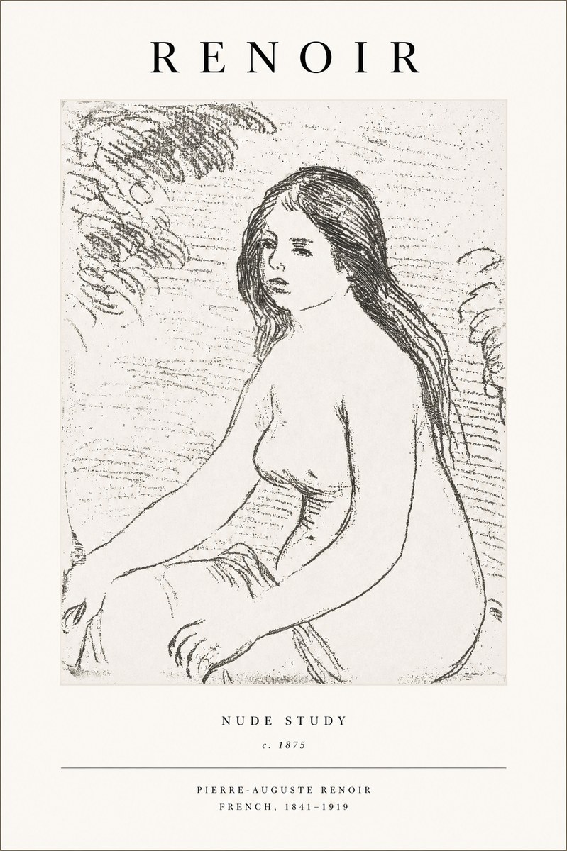 Renoir Nude Study No1 - Poster