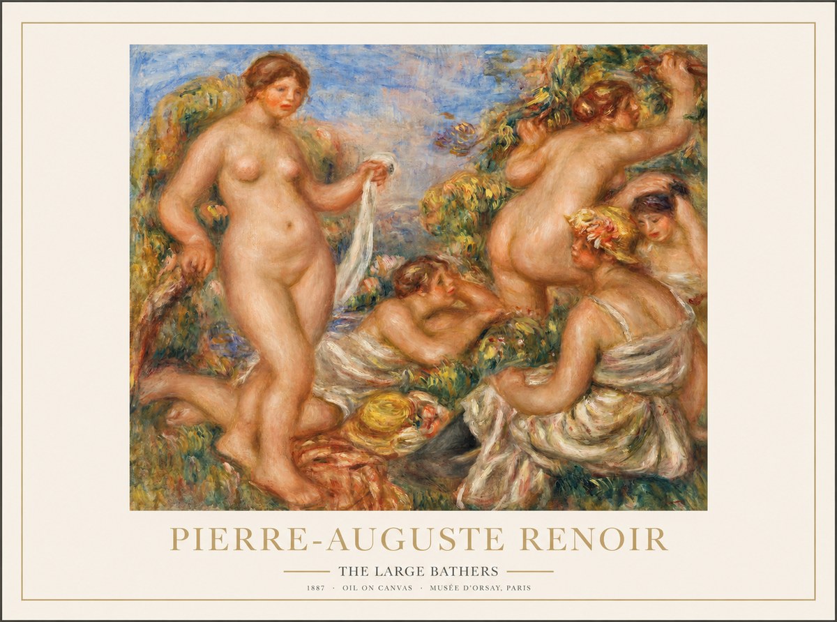 Renoir The Large Bathers No1 - Poster