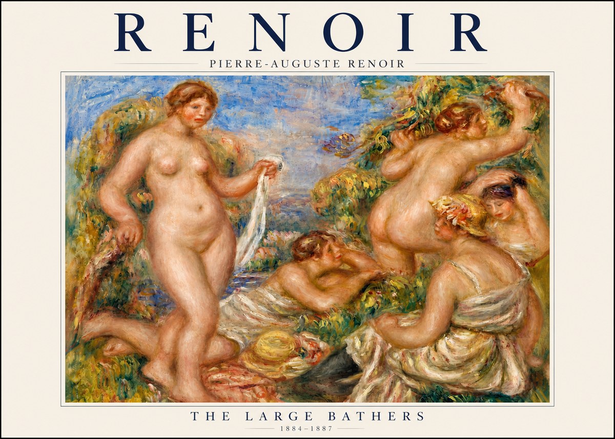 Renoir The Large Bathers No3 - Poster