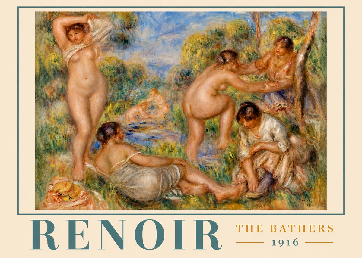 Renoir The Bathers III No2 - Poster