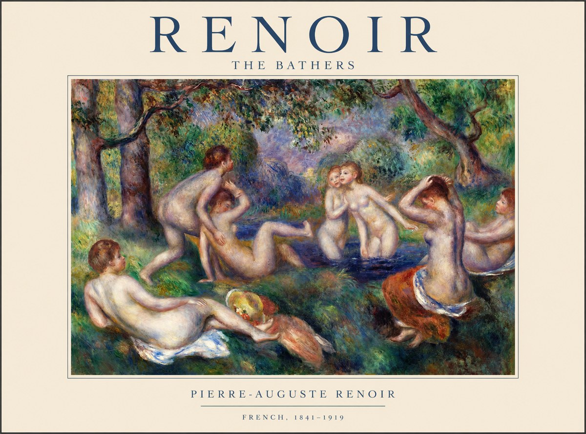 Renoir The Bathers IV No1 - Poster