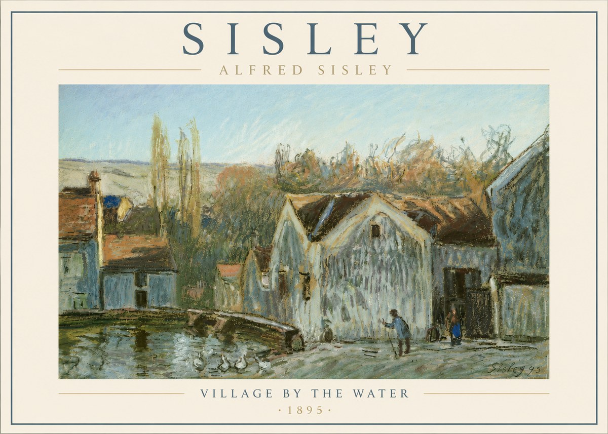 Sisley Village by the Water No6 - Poster