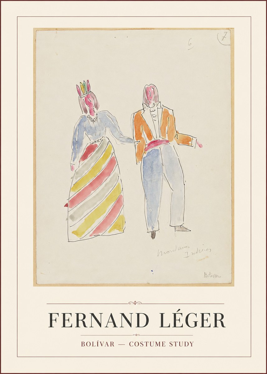 Fernand Léger Montagnes Indiennes No5 - Poster