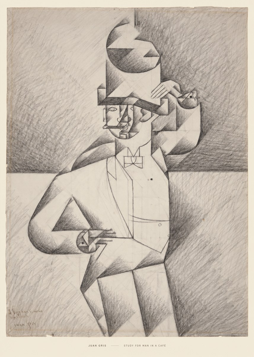 Juan Gris Study for Man in a Café No6 - Poster