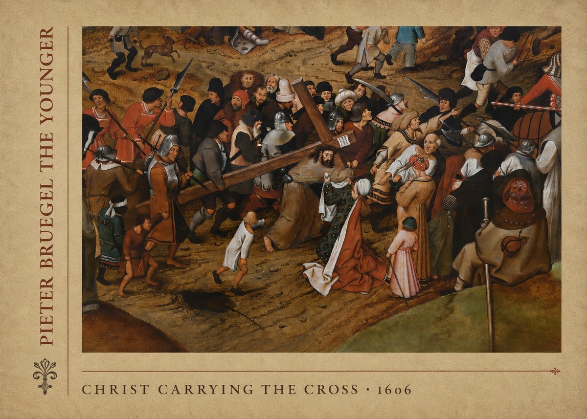 Pieter Bruegel Christ Carrying the Cross II No5 - Poster