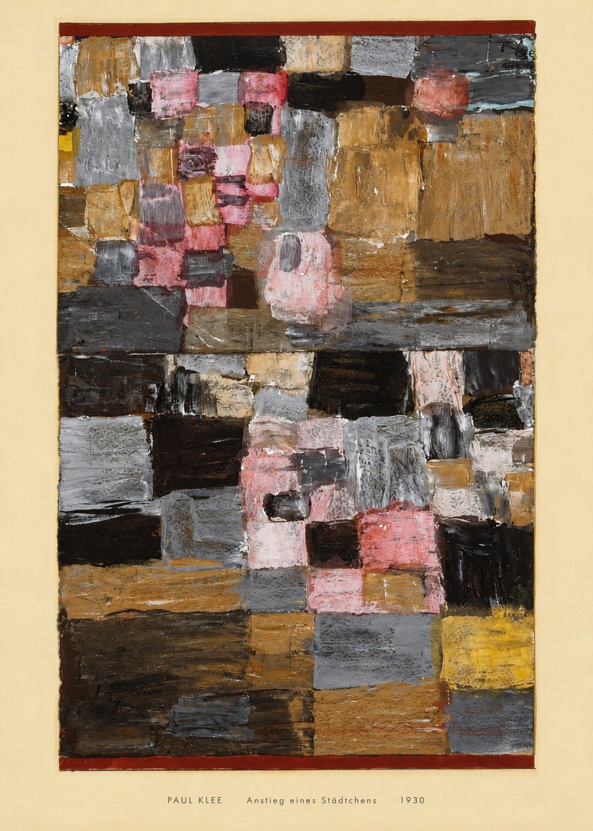 Paul Klee Anstieg Eines Städtchens No6 - Poster