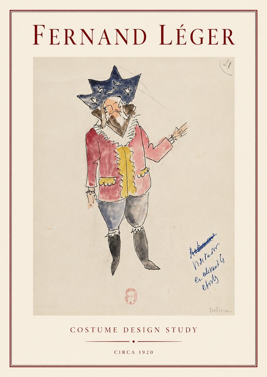 Fernand Léger Bolivar IX No4 - Poster