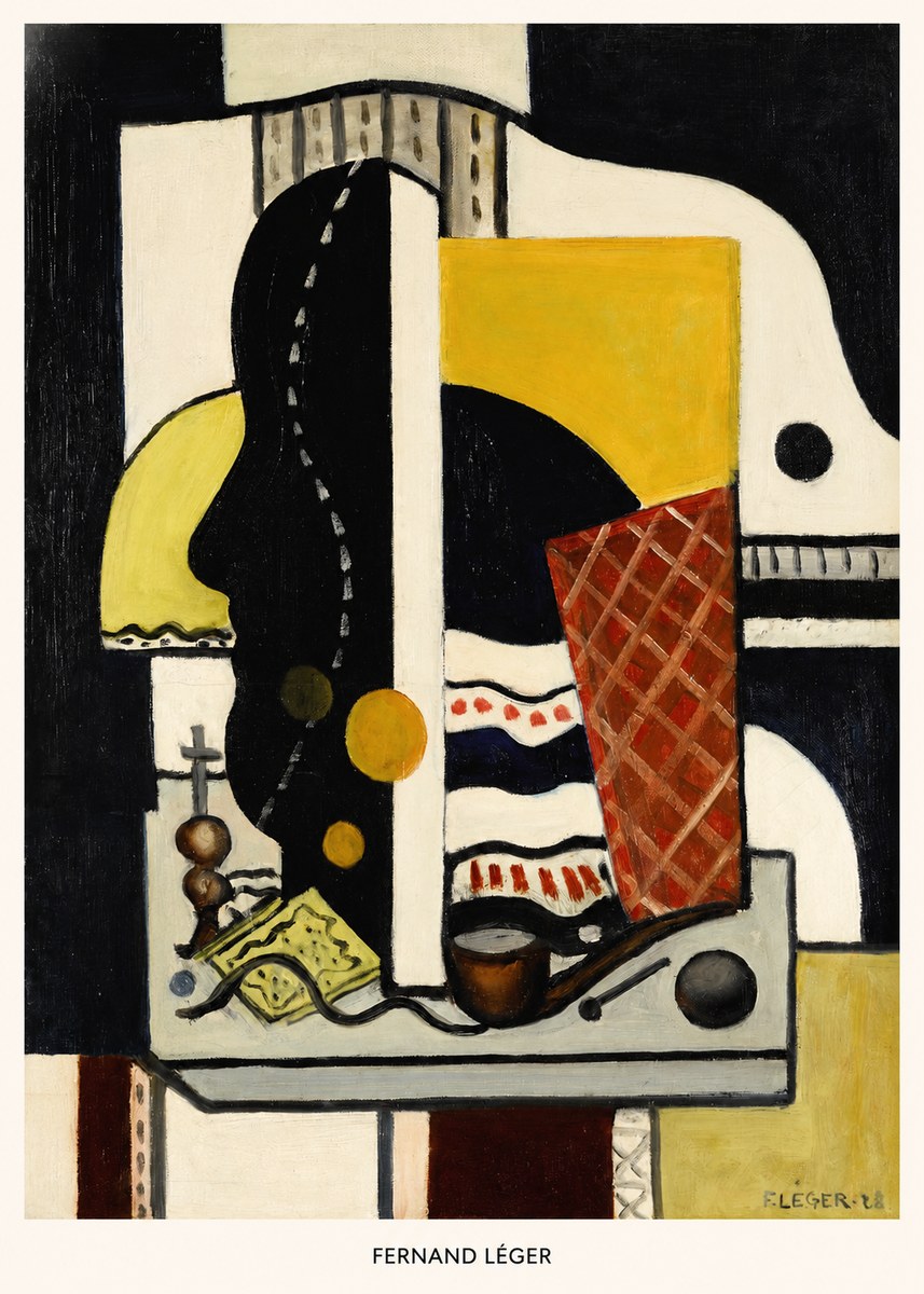 Fernand Léger Composition Au Profil No5 - Poster