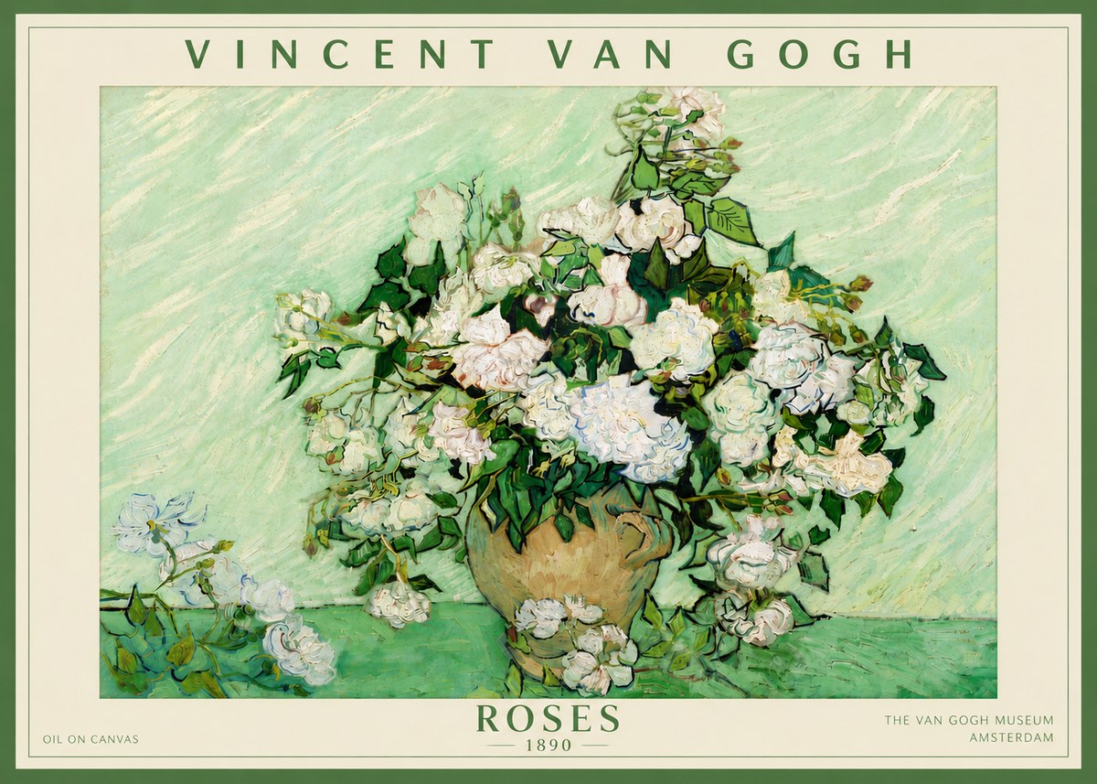 Van Gogh Roses II No5 - Poster