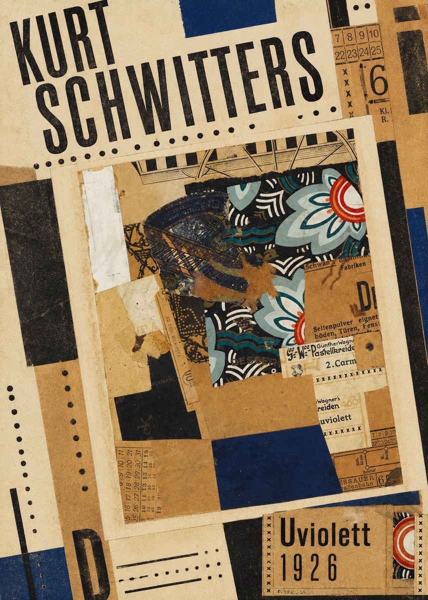 Kurt Schwitters Uviolett No5 - Poster