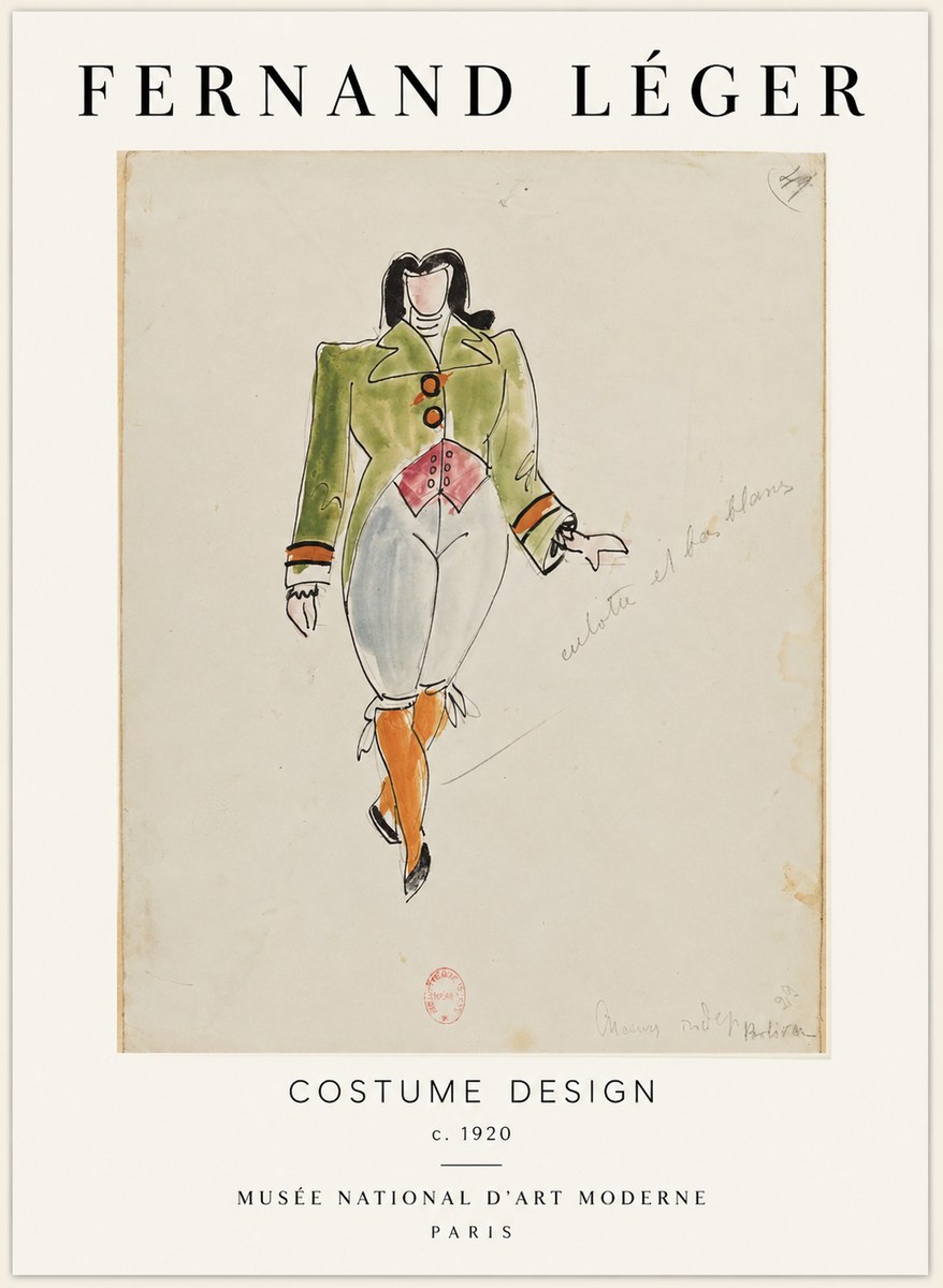 Fernand Léger Costume Design II No1 - Poster