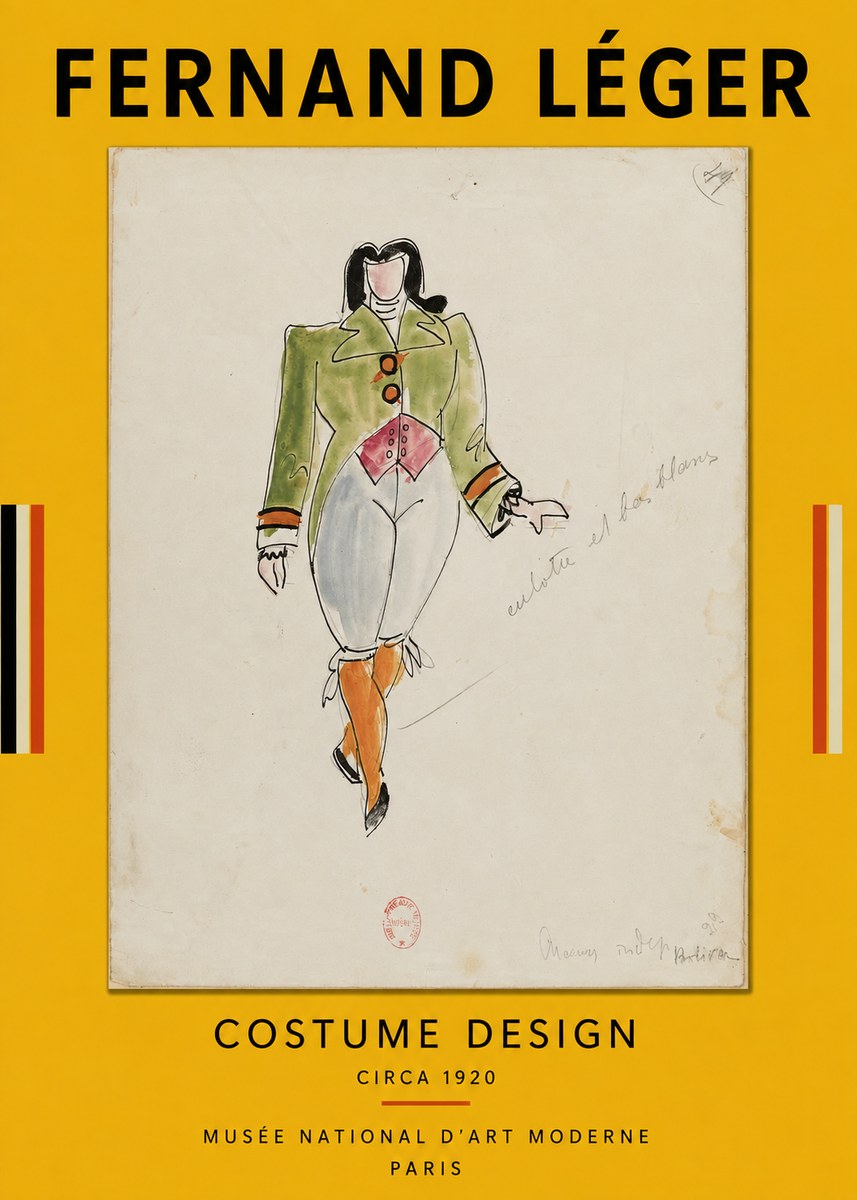 Fernand Léger Costume Design II No3 - Poster