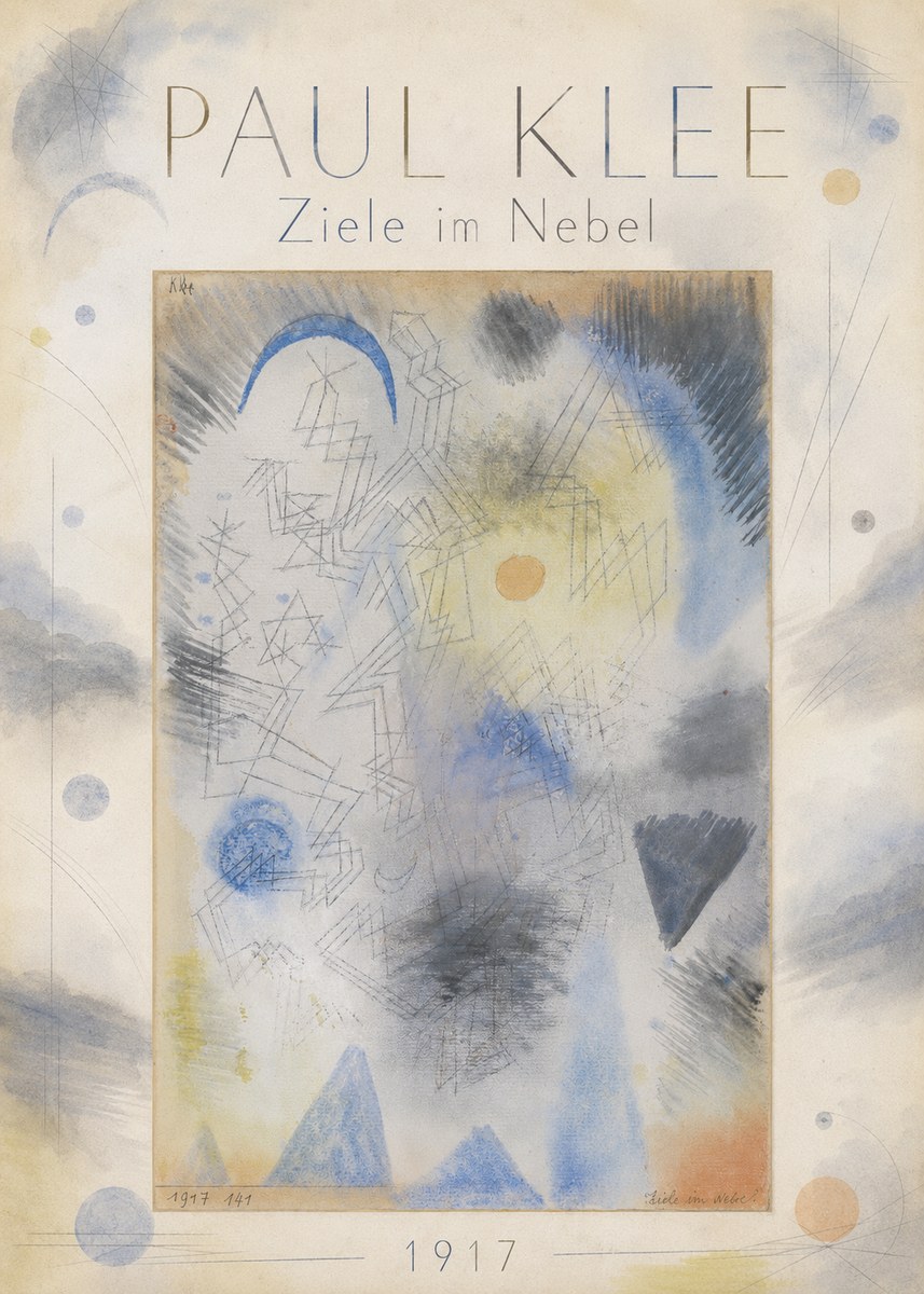Paul Klee Ziele Im Nebel No3 - Poster