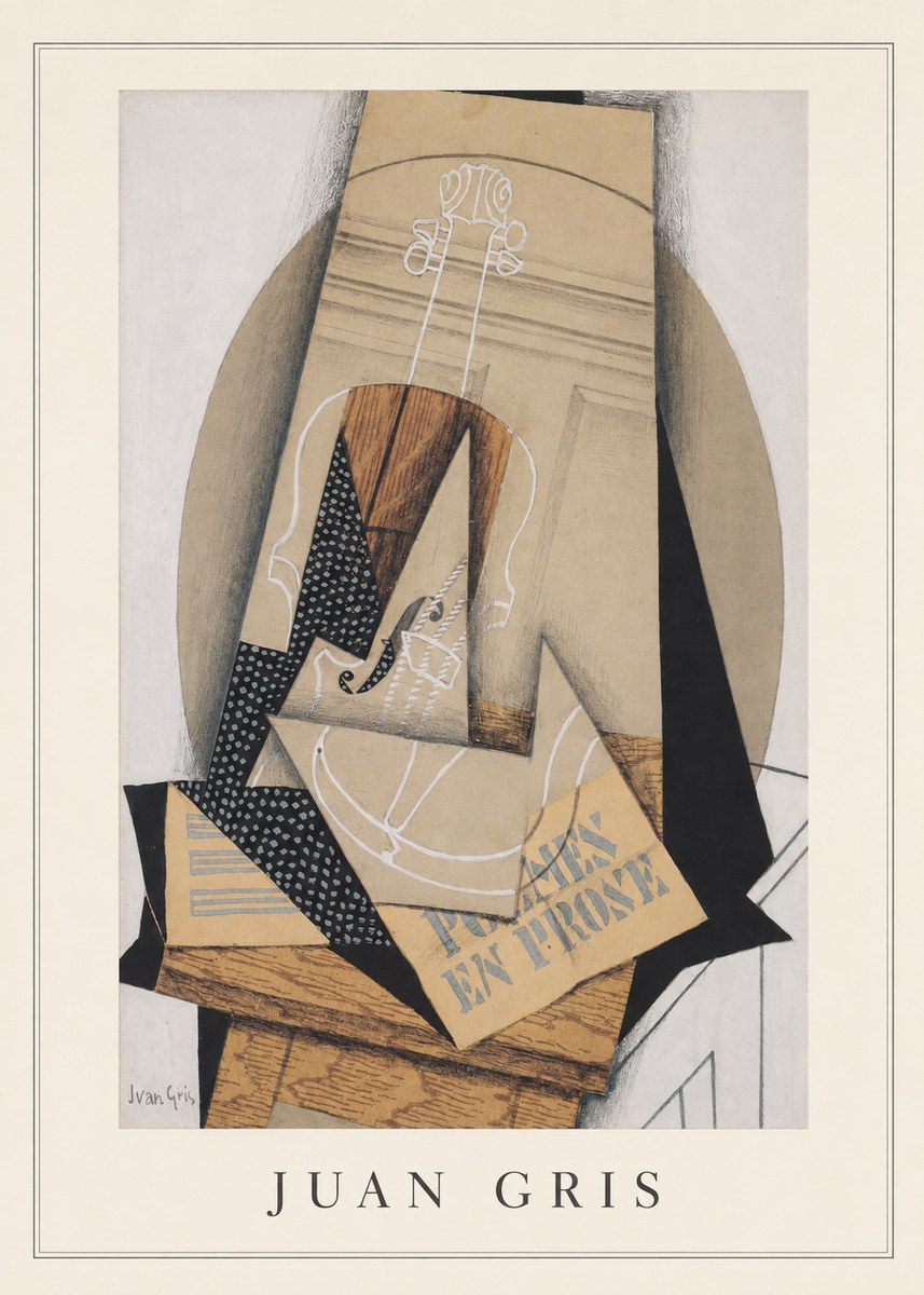 Juan Gris Poèmes En Prose No3 - Poster