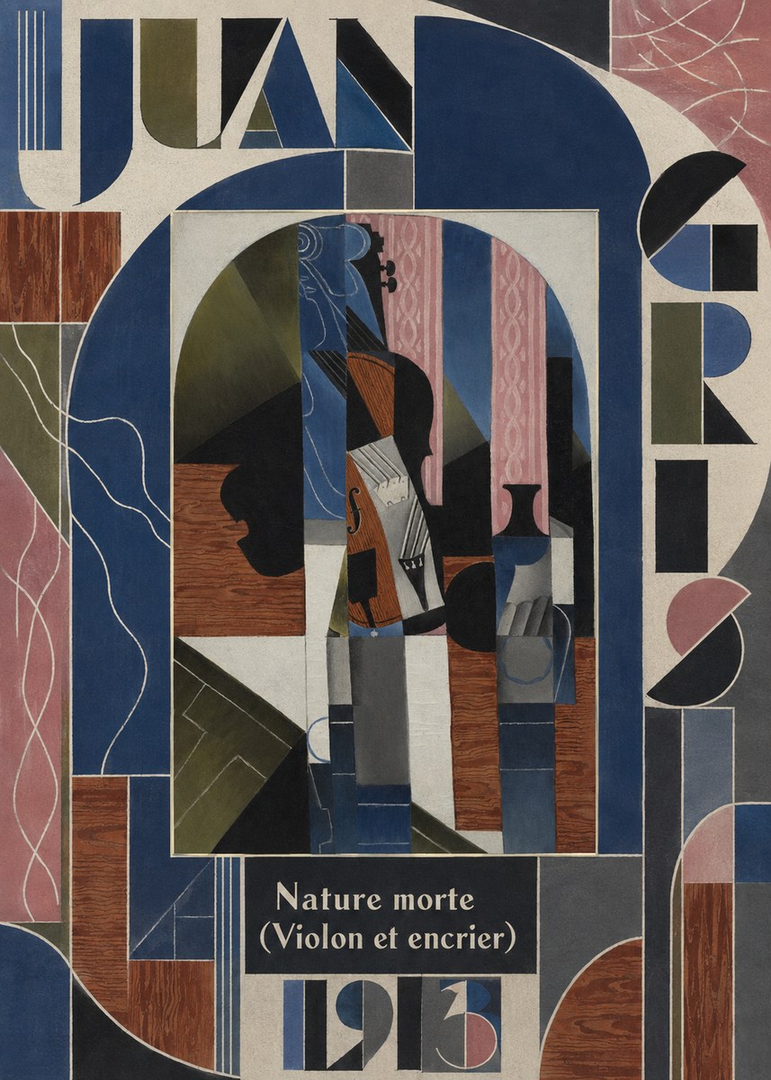 Juan Gris Nature Morte (Violon Et Encrier) No5 - Poster
