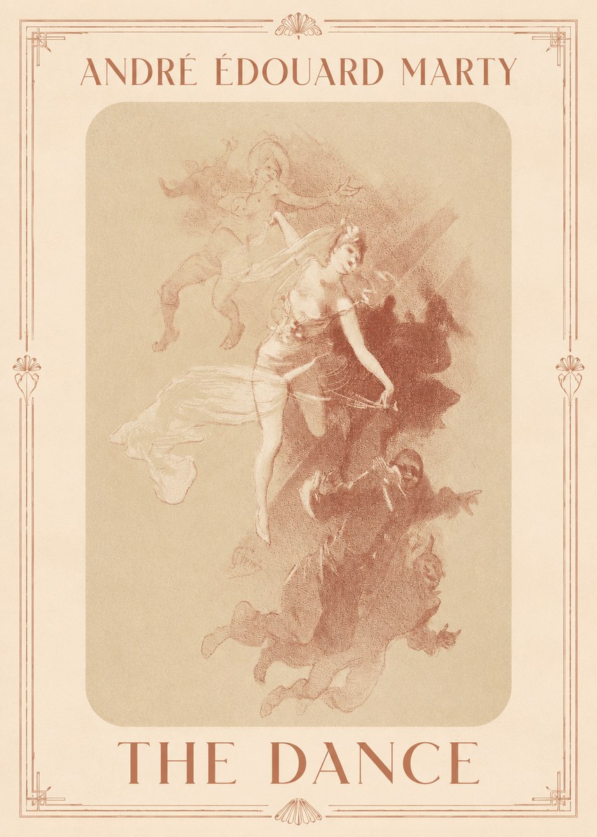 André Édouard Marty The Dance No1 - Poster