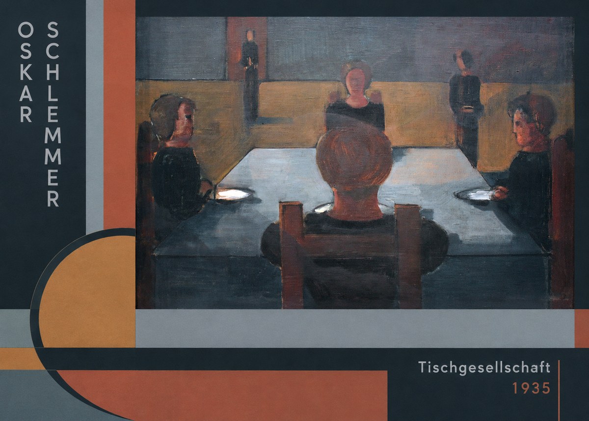 Oskar Schlemmer Tischgesellschaft No2 - Poster