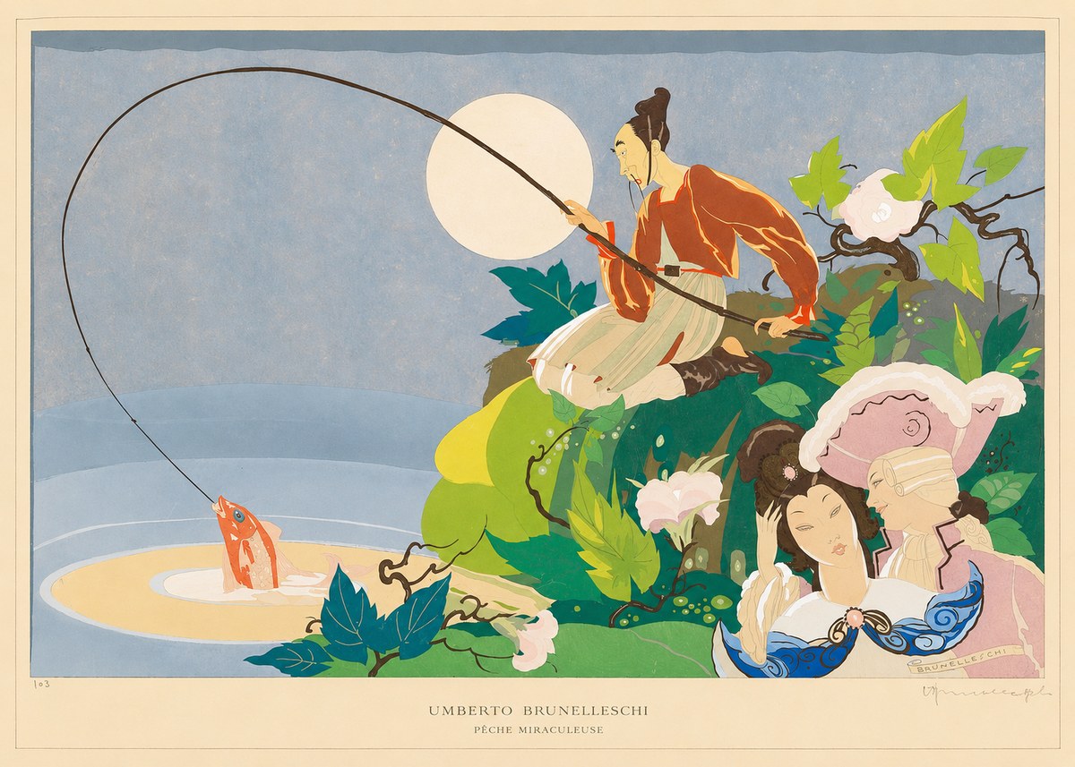 Umberto Brunelleschi Pêche Miraculeuse No6 - Poster