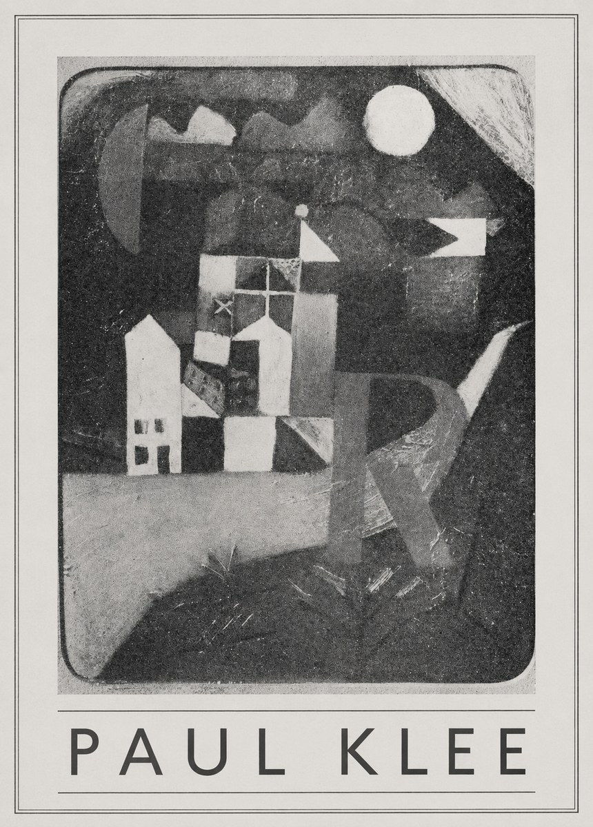 Paul Klee Village in the Mountains No5 - Poster