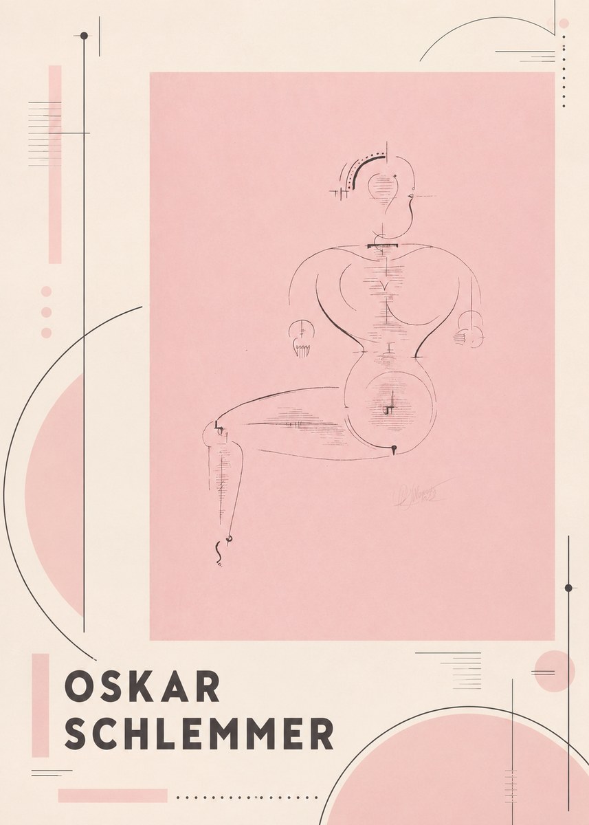 Oskar Schlemmer Figur L 1 No4 - Poster