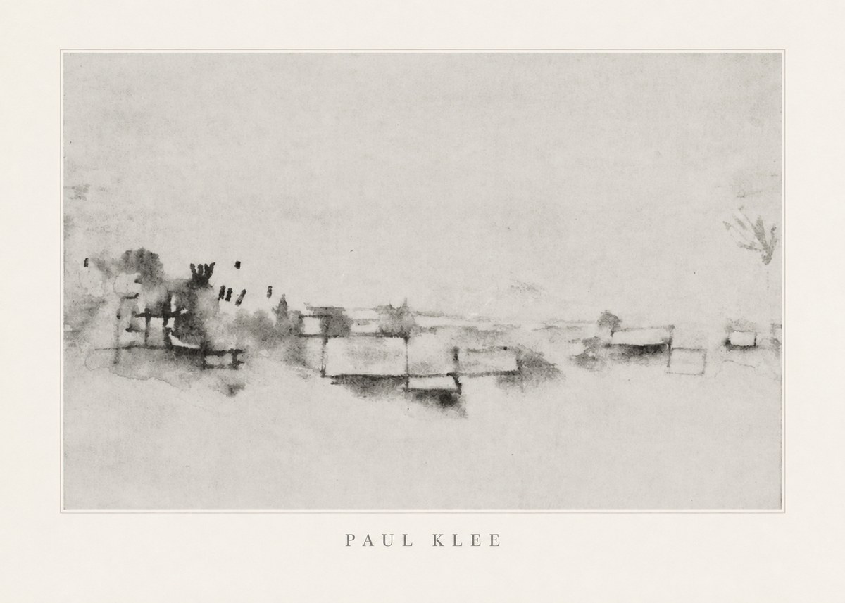 Paul Klee View of the Valley No4 - Poster