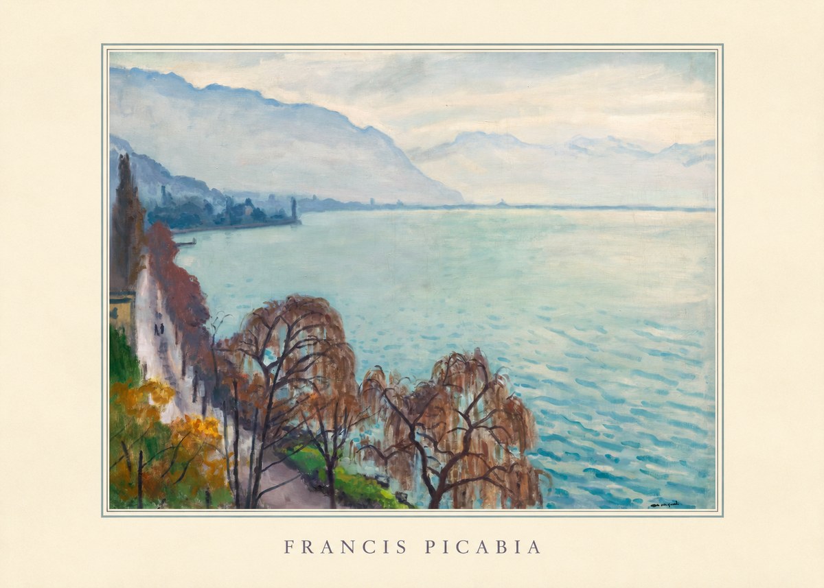 Francis Picabia Lac Léman No3 - Poster