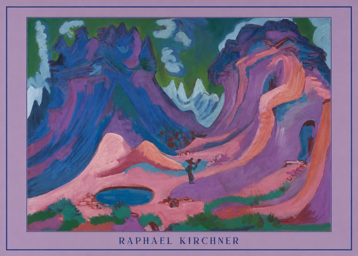 Raphael Kirchner Mountain Landscape II No3 - Poster
