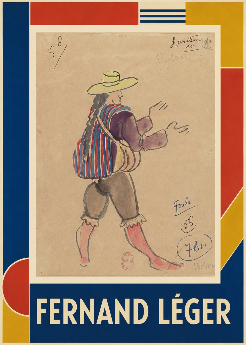 Fernand Léger Figuration (Bolivie) No1 - Poster
