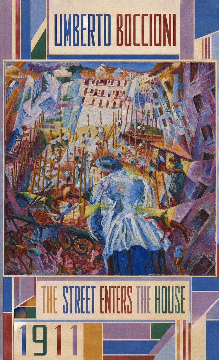Umberto Boccioni The Street Enters the House No5 - Poster