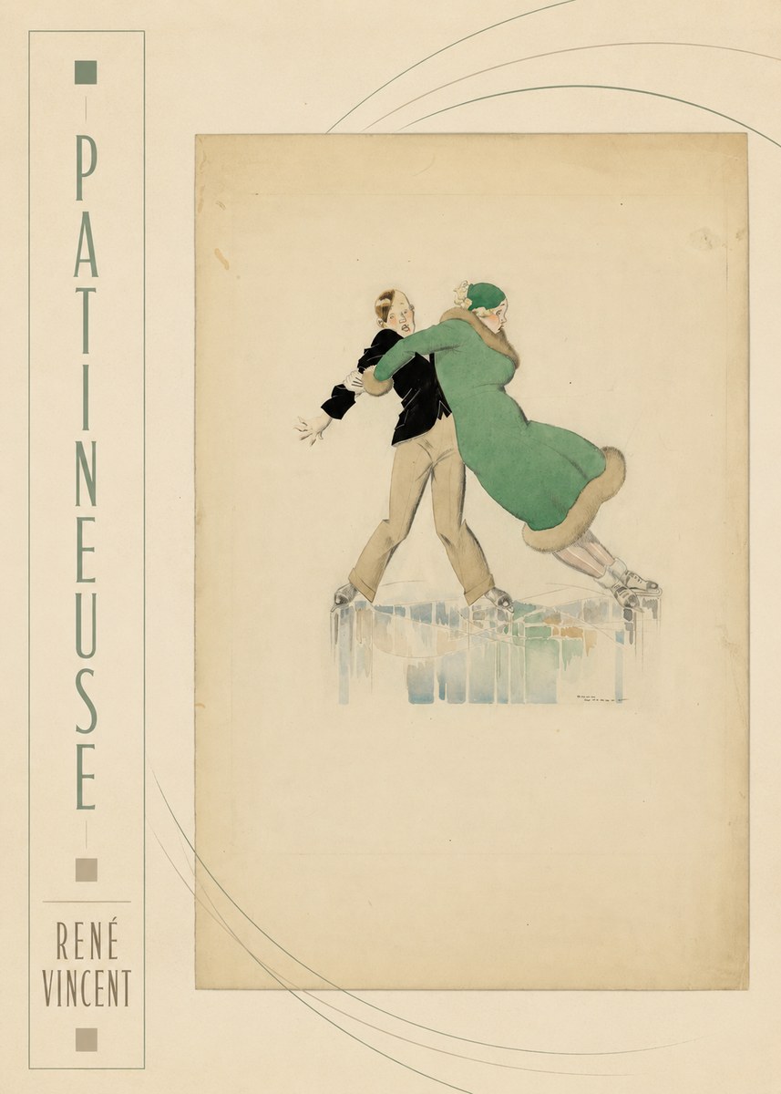 René Vincent Patineuse No2 - Poster