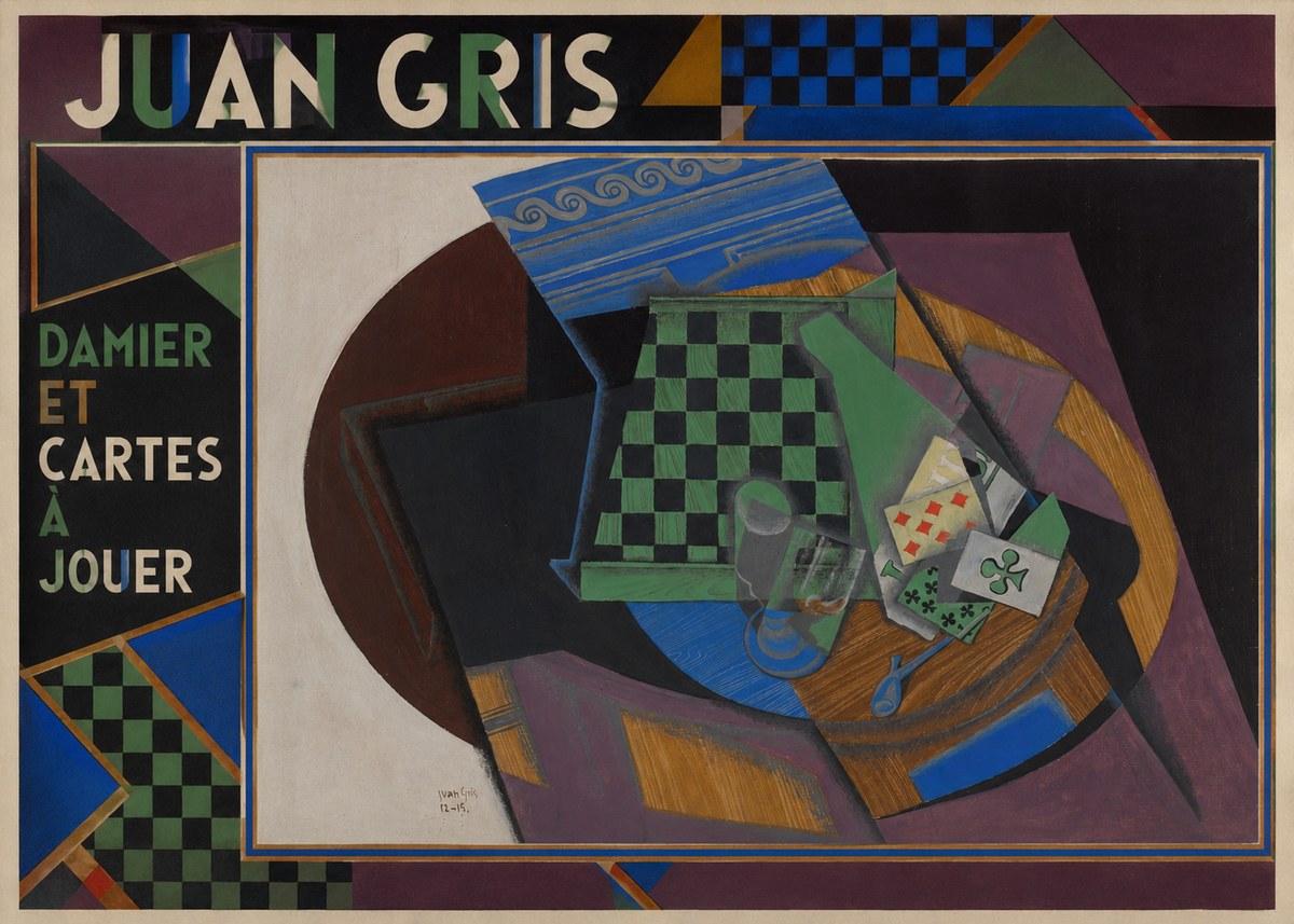 Juan Gris Damier Et Cartes À Jouer No1 - Poster