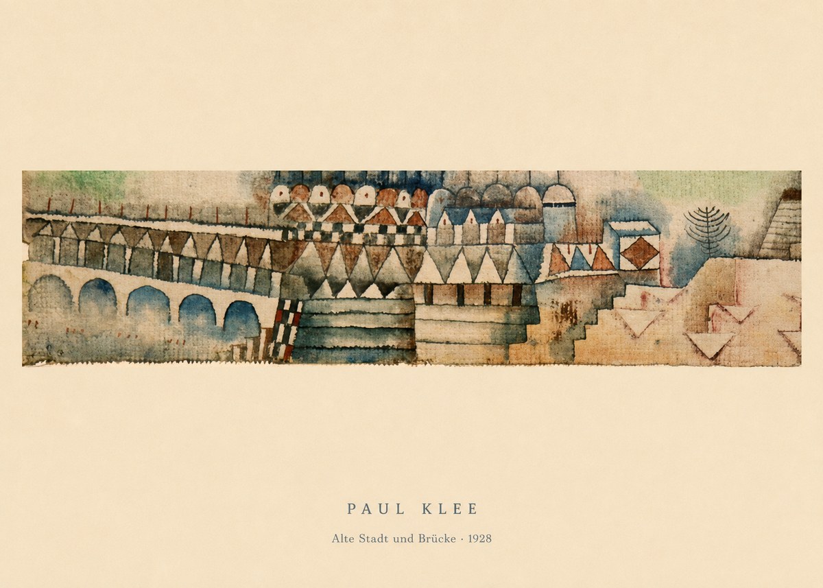 Paul Klee Alte Stadt Und Brücke No6 - Poster
