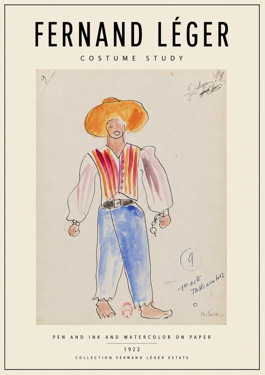 Fernand Léger Costume Study II No3 - Poster