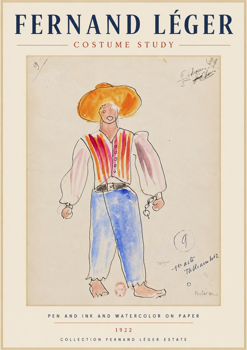 Fernand Léger Costume Study II No5 - Poster