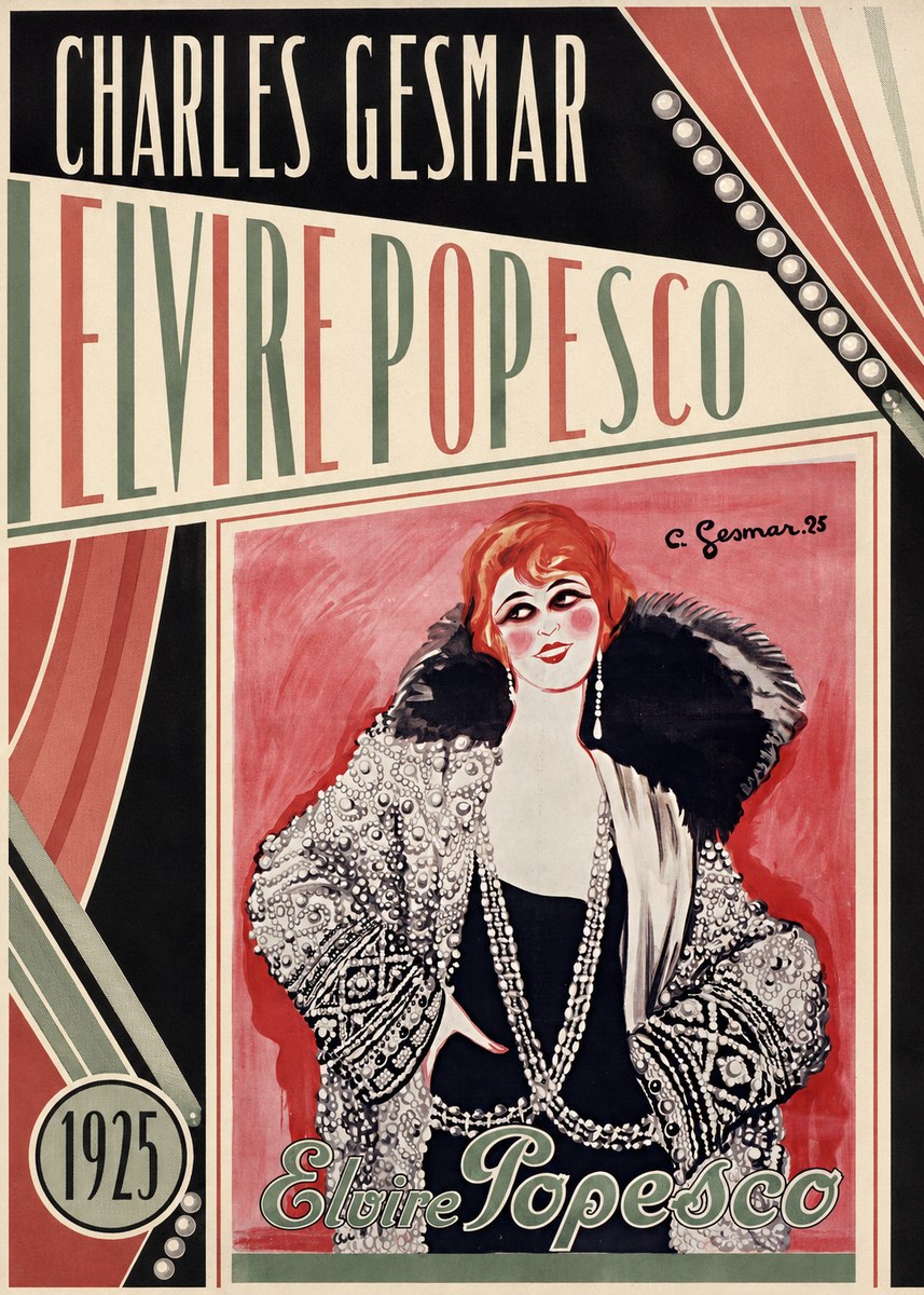 Charles Gesmar Elvire Popesco II No4 - Poster