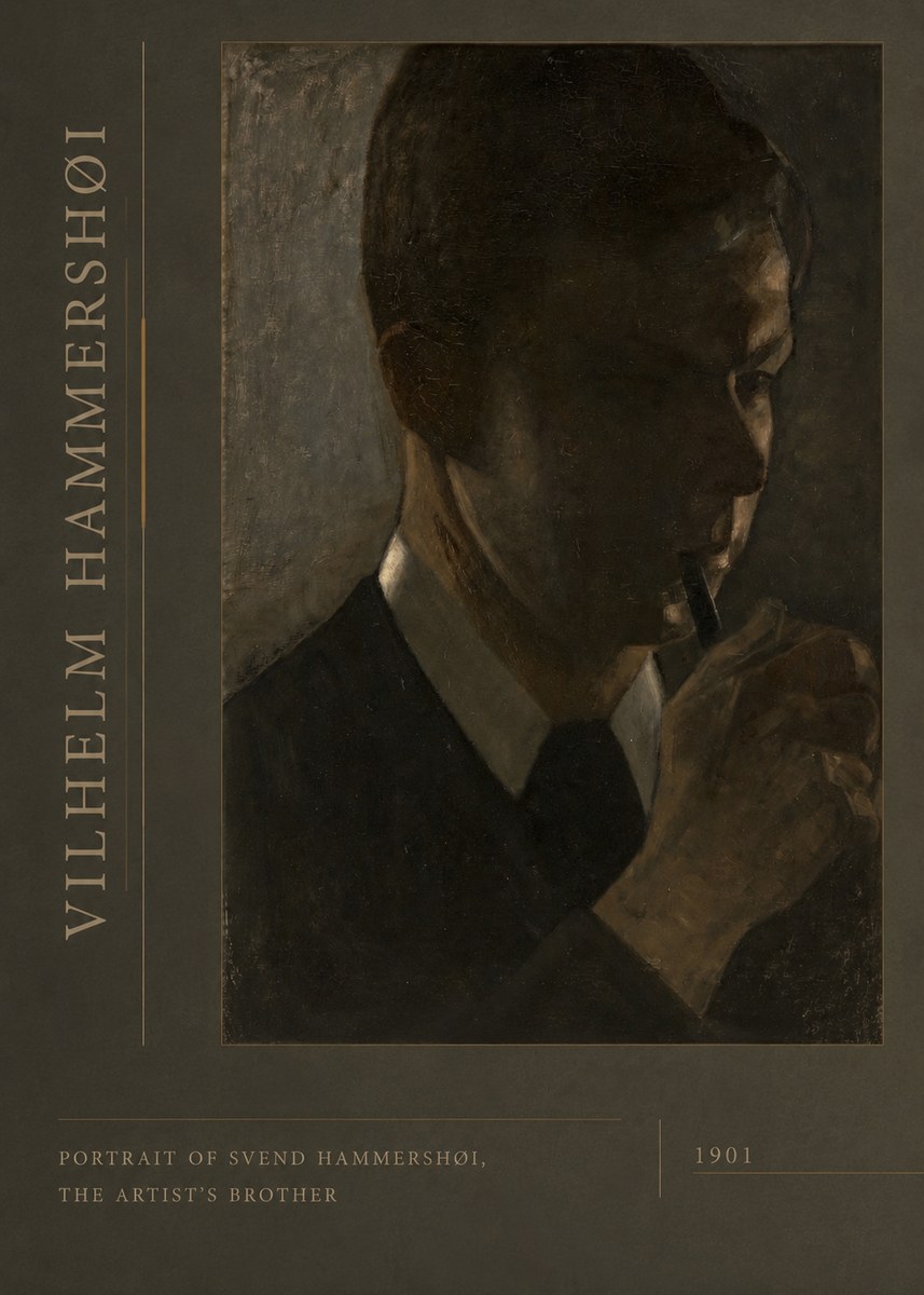 Vilhelm Hammershøi Portrait of Svend Hammershøi, the Artist's Brother No2 - Poster