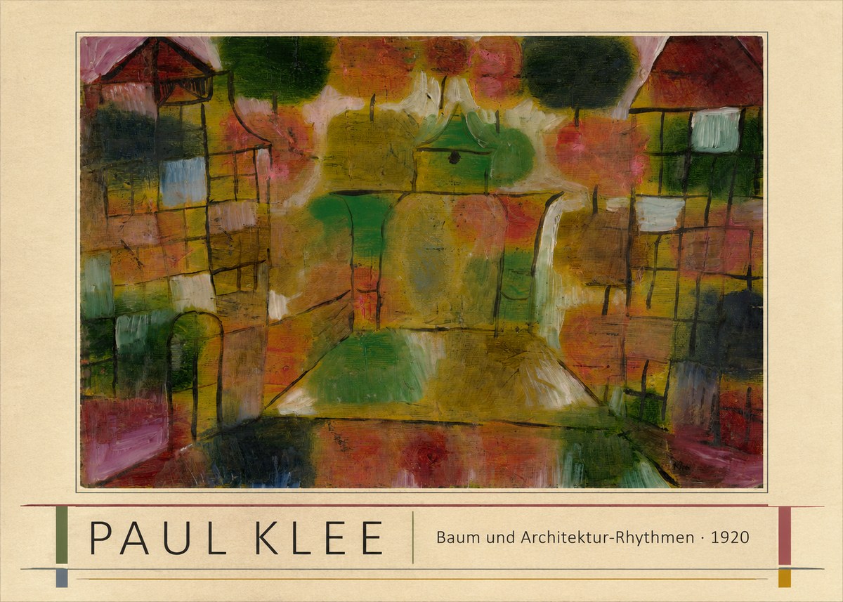 Paul Klee Baum Und Architektur-rhythmen No1 - Poster