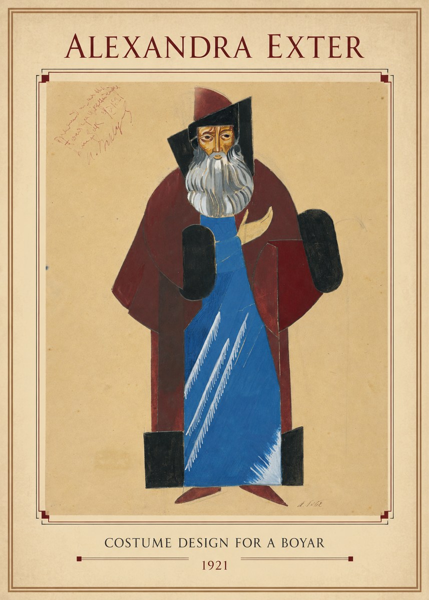 Alexandra Exter Costume Design for a Boyar No3 - Poster